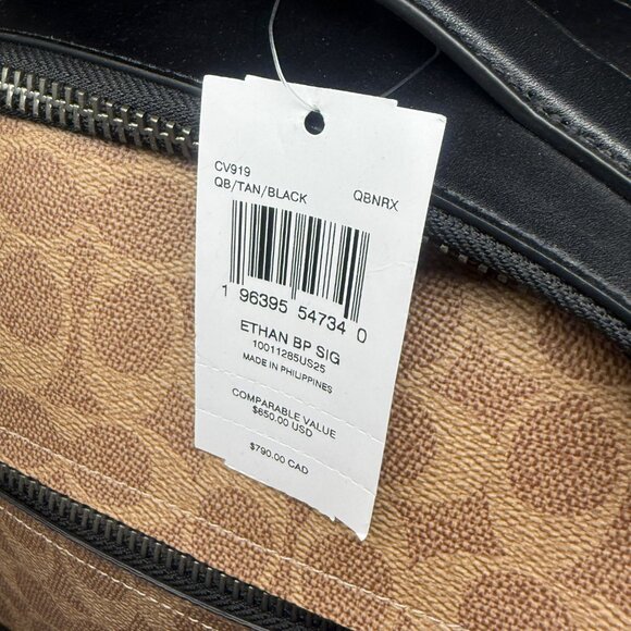 coach Ethan Backpack In Signature Canvas cv919 - Picture 7 of 7